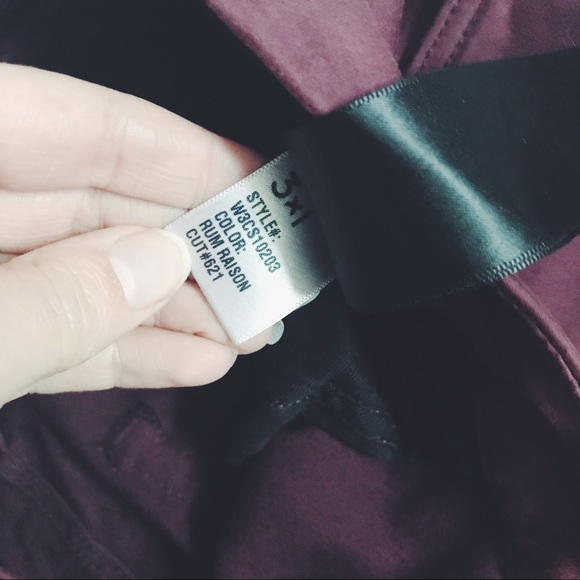 3x1 NYC Channel Seam Skinny Pants in Rum Raisin - Picture 6 of 8